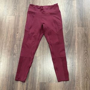 Fabletics Burgundy Leggings